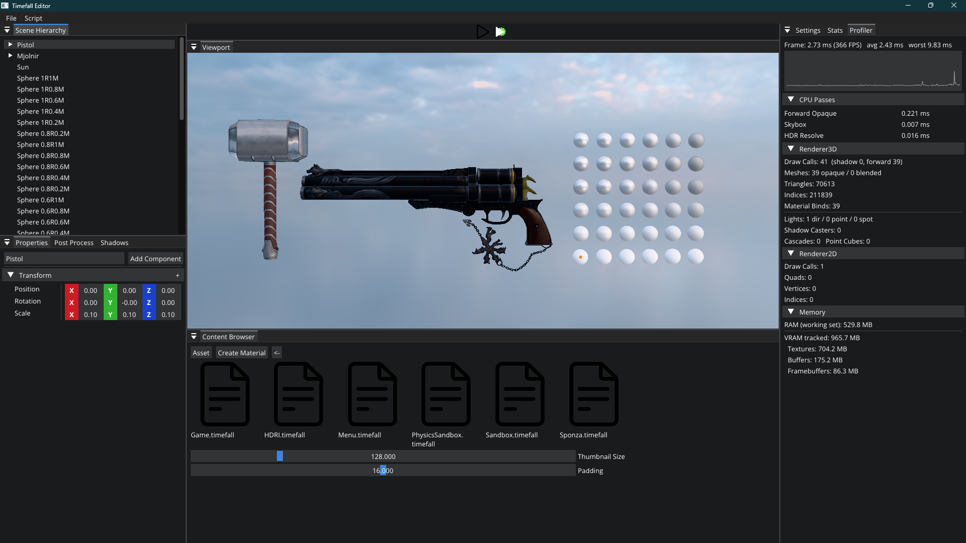 Timefall - Game Engine